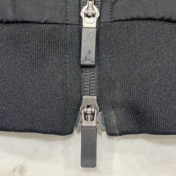 Nike Air Jordan Mens Medium 1 Wings Woven Muscle Track Jacket Black Red - Picture 10 of 16